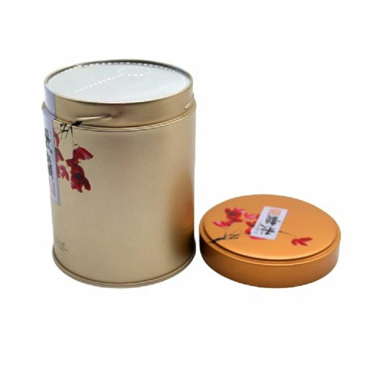 Tea Candy Round Tinplate Tin Box